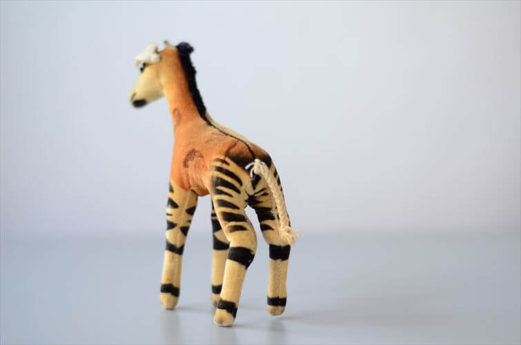 1960年代 ドイツ製 Steiff Okapi オカピ 14cm規格 シュタイフ ぬいぐるみ ドール フィギュア アンティーク ヴィンテージ