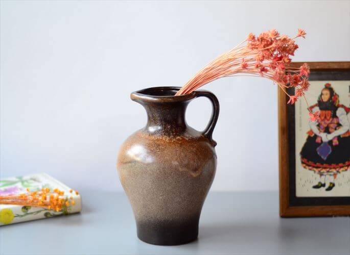 ドイツ製 ヴィンテージ Scheurich Fat Lava Vase 花瓶 花器 ファットラバー ミッドセンチュリー期 フラワーベース アンティーク
