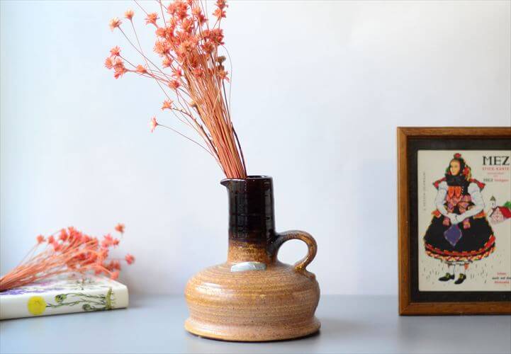 ドイツ製 ヴィンテージ Steuler Fat Lava Vase 花瓶 花器 ファットラバー ミッドセンチュリー期 フラワーベース アンティーク