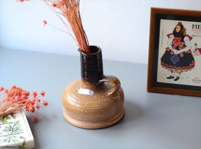 ドイツ製 ヴィンテージ Steuler Fat Lava Vase 花瓶 花器 ファットラバー ミッドセンチュリー期 フラワーベース アンティーク
