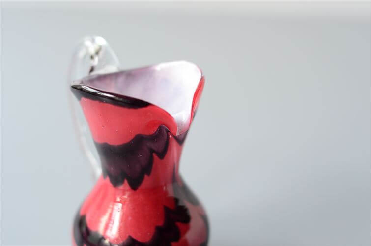 イタリア ムラーノグラスを彷彿させるキレイなガラスのジャグ ピッチャー 花器 Italy Murano Style ヴィンテージ アンティーク