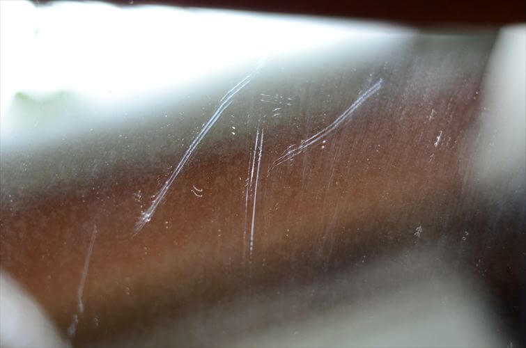 デンマーク製 1960年代 チーク ウォールミラー 53x31cm 棚付き シェルフ 壁掛け鏡 北欧 無垢 アンティーク