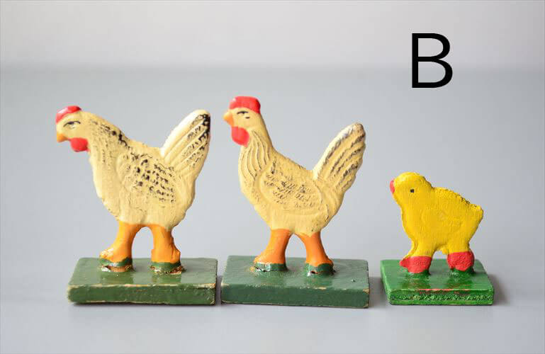 ドイツ エルツ山地製 かわいい木製の動物オブジェ にわとり 置物 アートピース フィギュア ヴィンテージ_250523