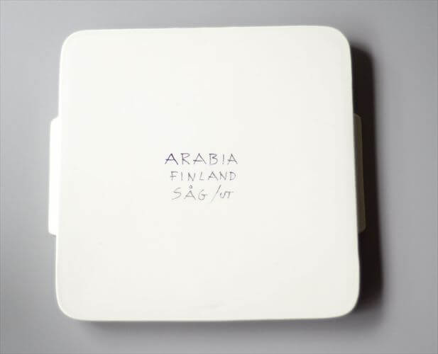 1960年代 Arabia SAG スクエアトレー 24x22cm アラビア Svea Granlund フィンランド 北欧 ヴィンテージ アンティーク