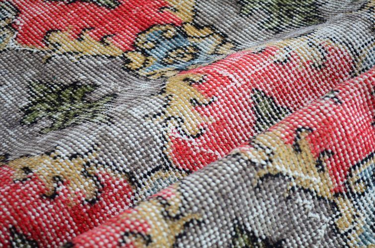 トルコ Isparta産 オールドキリム ラグ 200x88cm リビング アウトドア キャンプラグとしても 絨毯 カーペット ウール