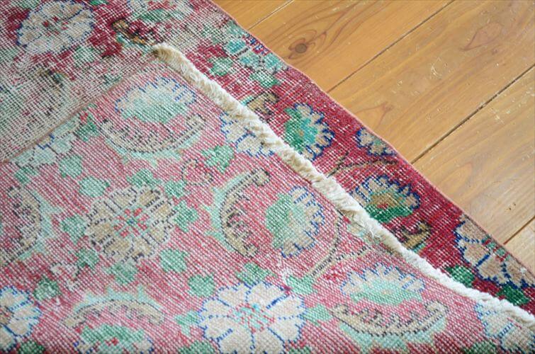 トルコ Isparta産 オールドキリム ラグ 180x80cm リビング アウトドア キャンプラグとしても 絨毯 カーペット ウール