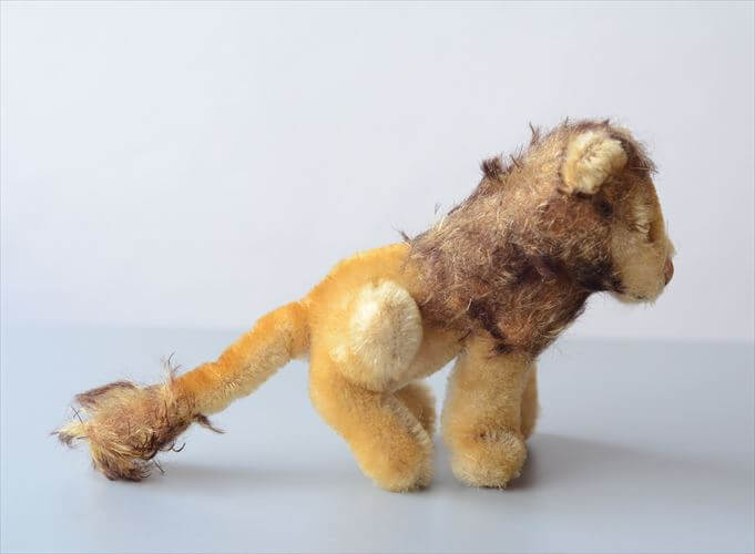 1956-76年代 ドイツ製 Steiff お座りライオン Leo Lion ぬいぐるみ シュタイフ ドール フィギュア アンティーク ヴィンテージ_250605