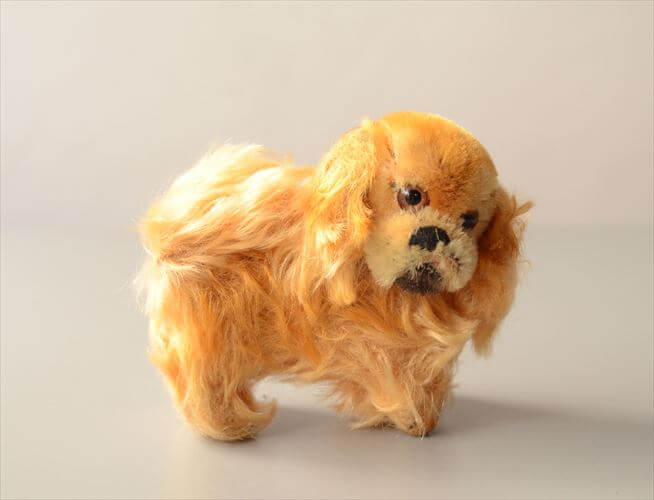 1953-76年代 ドイツ製 Steiff イヌ Pekinese Peky ぬいぐるみ シュタイフ ドール フィギュア アンティーク ヴィンテージ_250606