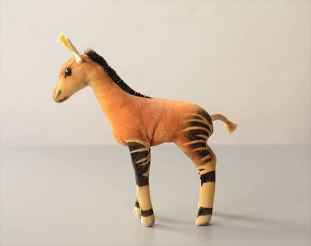 1958-70年代 ドイツ製 Steiff オカピ Okapi ぬいぐるみ シュタイフ ドール フィギュア アンティーク ヴィンテージ_250606