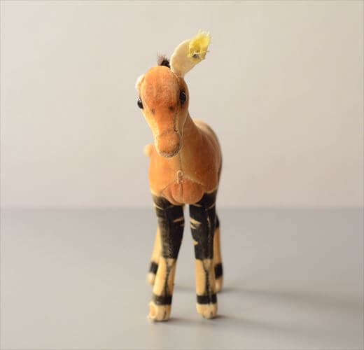 1958-70年代 ドイツ製 Steiff オカピ Okapi ぬいぐるみ シュタイフ ドール フィギュア アンティーク ヴィンテージ_250606