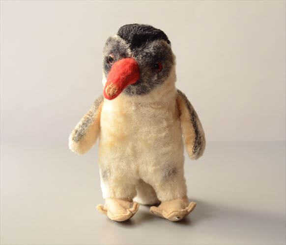 1956-75年代 ドイツ製 Steiff ペンギン Peggy Penguin ぬいぐるみ シュタイフ ドール フィギュア アンティーク ヴィンテージ_250606
