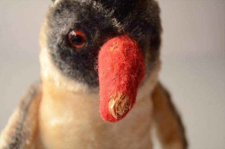 1956-75年代 ドイツ製 Steiff ペンギン Peggy Penguin ぬいぐるみ シュタイフ ドール フィギュア アンティーク ヴィンテージ_250606