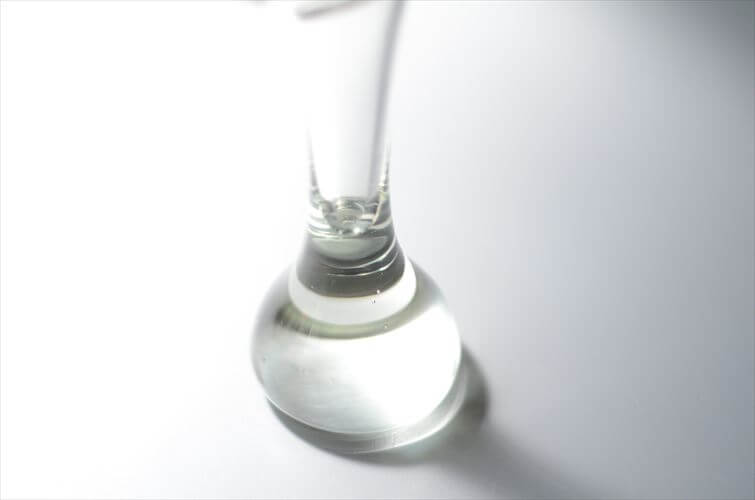 フィンランド製 Humppila ガラスベース 花瓶 17cm高 Mikko Helander クリア 花器 フンピラ 北欧 ヴィンテージ アンティーク