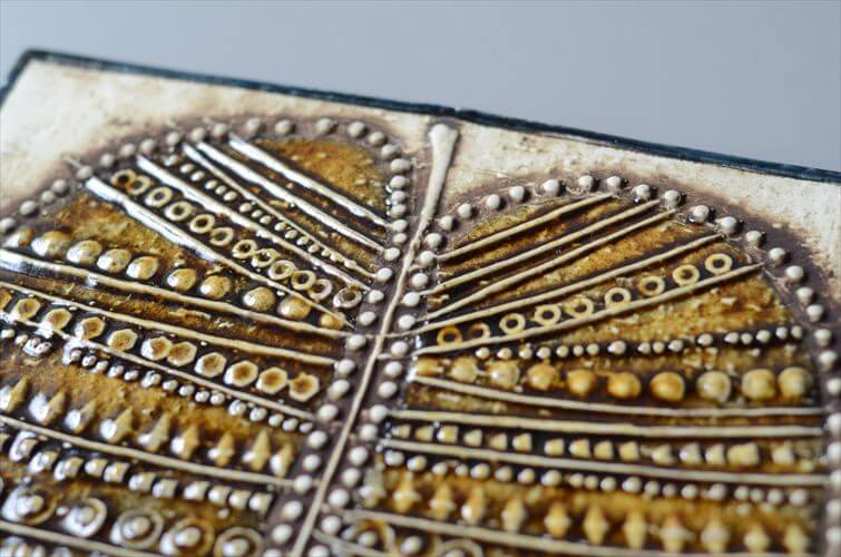 リサラーソン UNIK BLAD 陶板 Lisa Larson ユニック 木の葉 Gustavsverg スウェーデン 北欧アンティーク