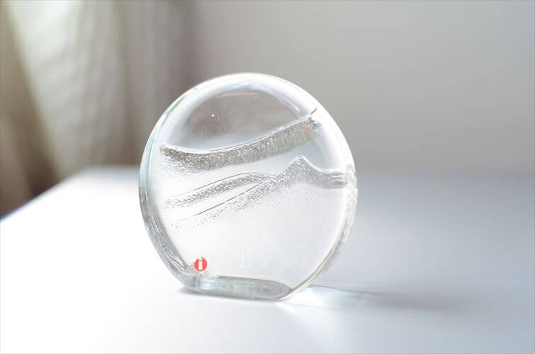 フィンランド製 iittala 雪山とトナカイ ガラス オブジェ イッタラ Valto Kokko ペーパーウェイト 北欧 アンティーク ヴィンテージ