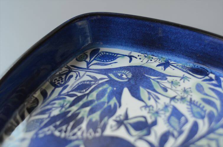 デンマーク製 Royal Copenhagen Tenera 鳥の絵付けプレート 22cm Marianne Johnson 143/2884 北欧 ヴィンテージ