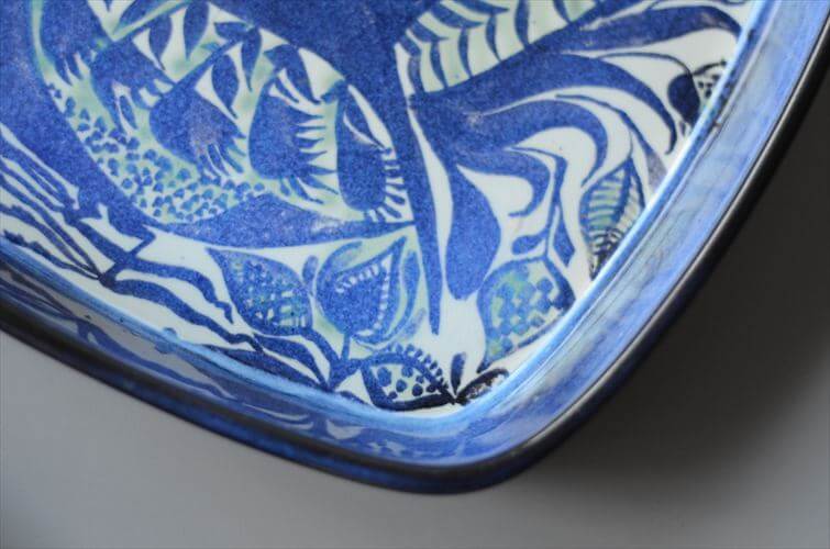 デンマーク製 Royal Copenhagen Tenera 鳥の絵付けプレート 22cm Marianne Johnson 143/2884 北欧 ヴィンテージ