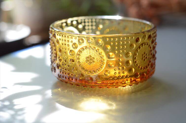 フィンランド製 Riihimaen Lasi Grapponia ミニボウル 9cm ブラウン ポット リーヒマエンラシ Nanny still グラッポニア 北欧