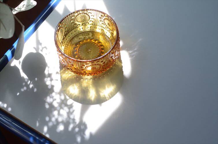 フィンランド製 Riihimaen Lasi Grapponia ミニボウル 9cm ブラウン ポット リーヒマエンラシ Nanny still グラッポニア 北欧