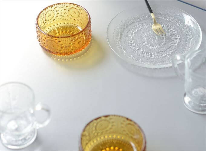 フィンランド製 Riihimaen Lasi Grapponia ミニボウル 9cm ブラウン ポット リーヒマエンラシ Nanny still グラッポニア 北欧