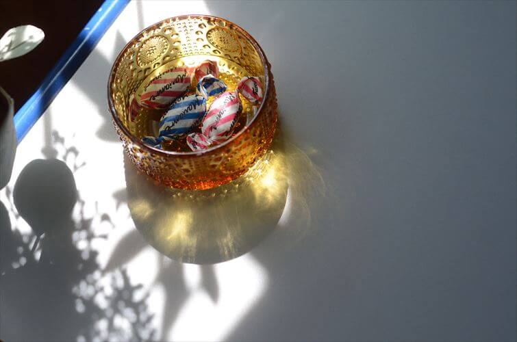 フィンランド製 Riihimaen Lasi Grapponia ミニボウル 9cm ブラウン ポット リーヒマエンラシ Nanny still グラッポニア 北欧