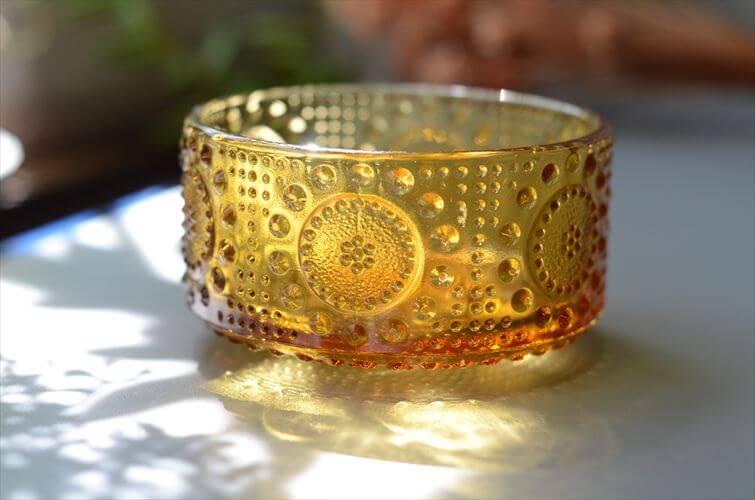 フィンランド製 Riihimaen Lasi Grapponia ミニボウル 9cm ブラウン ポット リーヒマエンラシ Nanny still グラッポニア 北欧