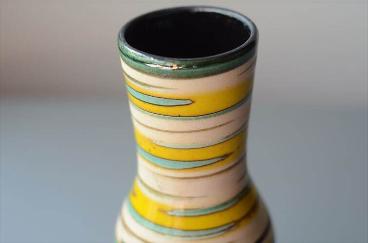 西ドイツ製 Dumler&Breiden マルチカラー 陶器の花瓶 花器 一輪挿し ミッドセンチュリー期 フラワーベース ヴィンテージ