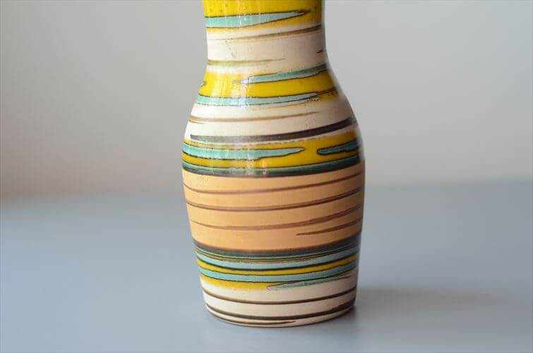 西ドイツ製 Dumler&Breiden マルチカラー 陶器の花瓶 花器 一輪挿し ミッドセンチュリー期 フラワーベース ヴィンテージ