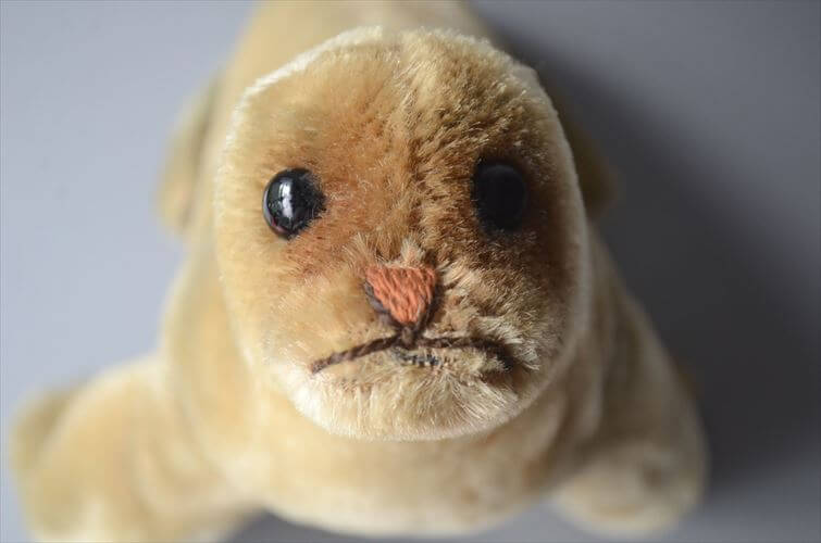 1954-1974年 ドイツ製 Steiff アザラシ robby seal ぬいぐるみ シュタイフ ドール フィギュア アンティーク ヴィンテージ_251010