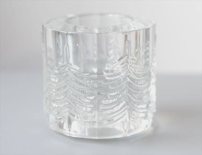 iittala イッタラ Kuusi キャンドルホルダー L もみの木モチーフ クーシ Jorma Vennola ガラス 燭台 ローソク立て 北欧 フィンランド アンティーク_251027