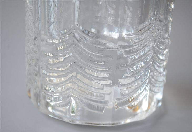 iittala イッタラ Kuusi キャンドルホルダー L もみの木モチーフ クーシ Jorma Vennola ガラス 燭台 ローソク立て 北欧 フィンランド アンティーク_251027