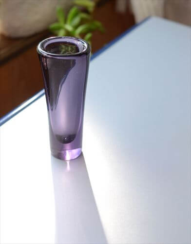 フィンランド製 iittala Loyto ガラスベース Erkki Vesanto イッタラ 花瓶 ライラック 北欧グラス ヴィンテージ アンティーク