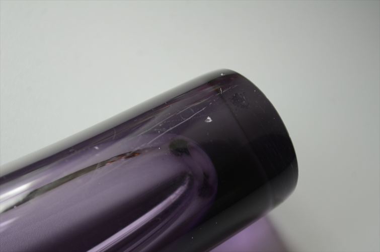 フィンランド製 iittala Loyto ガラスベース Erkki Vesanto イッタラ 花瓶 ライラック 北欧グラス ヴィンテージ アンティーク