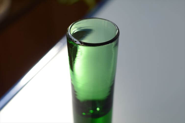 フィンランド製 iittala Loyto ガラスベース Erkki Vesanto イッタラ 花瓶 グリーン 北欧グラス ヴィンテージ アンティーク