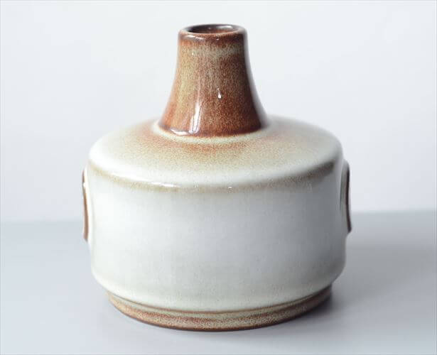 デンマーク製 SOHOLM Northern 陶器の花瓶 Maria Philippi 北欧花器 スーホルム 一輪挿し フラワーベース アンティーク ヴィンテージ_251112