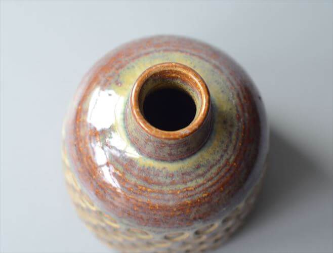 デンマーク製 SOHOLM 陶器の花瓶 Einar Johansen 北欧　花器 スーホルム 一輪挿し フラワーベース アンティーク ヴィンテージ_251112