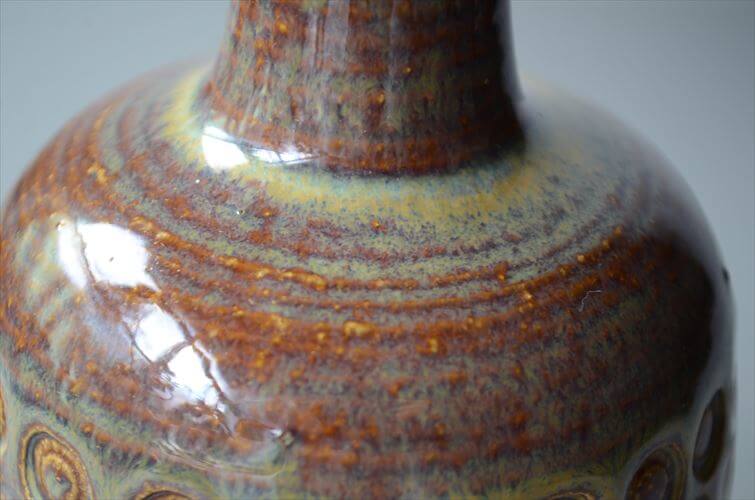 デンマーク製 SOHOLM 陶器の花瓶 Einar Johansen 北欧　花器 スーホルム 一輪挿し フラワーベース アンティーク ヴィンテージ_251112