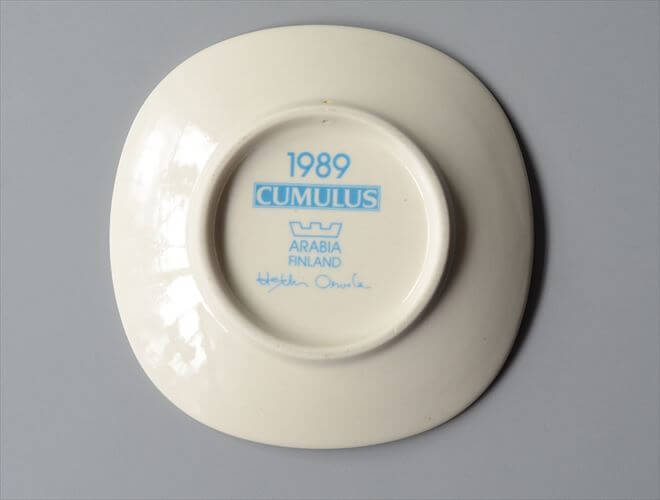 ARABIA CUMULUS 1989 ミニプレート アラビア クムルス Heikki Orvola 飾り皿 北欧 ヴィンテージ アンティーク_251113