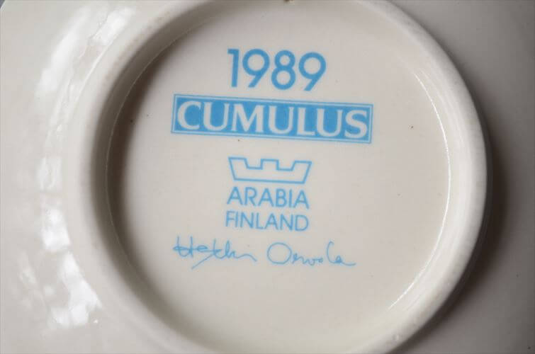 ARABIA CUMULUS 1989 ミニプレート アラビア クムルス Heikki Orvola 飾り皿 北欧 ヴィンテージ アンティーク_251113