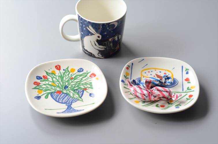 ARABIA CUMULUS 1989 ミニプレート アラビア クムルス Heikki Orvola 飾り皿 北欧 ヴィンテージ アンティーク_251113