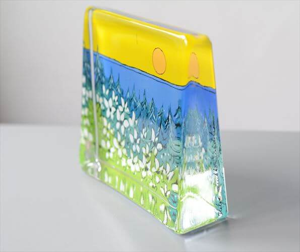 フィンランド製 iittala Warmth of the Sun ガラスカード 大 オブジェ イッタラ Helja Liukko-Sundstrom ヘルヤ ペーパーウェイト 北欧 ヴィンテージ_251113