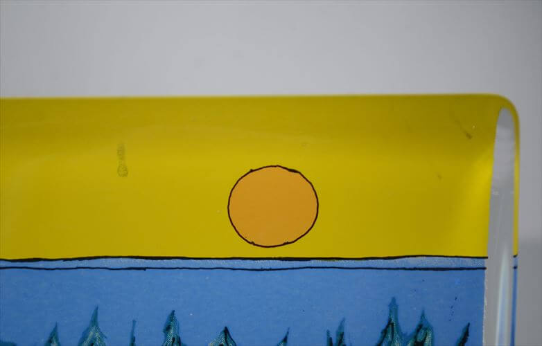 フィンランド製 iittala Warmth of the Sun ガラスカード 大 オブジェ イッタラ Helja Liukko-Sundstrom ヘルヤ ペーパーウェイト 北欧 ヴィンテージ_251113