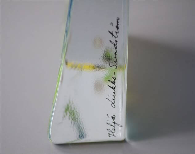 フィンランド製 iittala Warmth of the Sun ガラスカード 大 オブジェ イッタラ Helja Liukko-Sundstrom ヘルヤ ペーパーウェイト 北欧 ヴィンテージ_251113