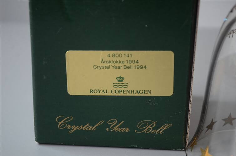 箱付き Royal Copenhagen 1994 ガラスのベル クリスマスオーナメント ロイコペ ロイヤルコペンハーゲン インテリア ディスプレイ 北欧 ヴィンテージ_251209