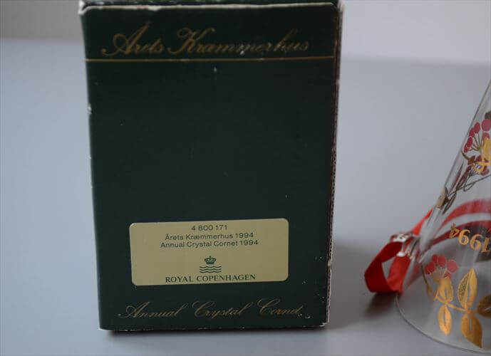 箱付き Royal Copenhagen 1994 ガラスのクリスマスオーナメント ロイコペ ロイヤルコペンハーゲン インテリア ディスプレイ 北欧 ヴィンテージ_251209