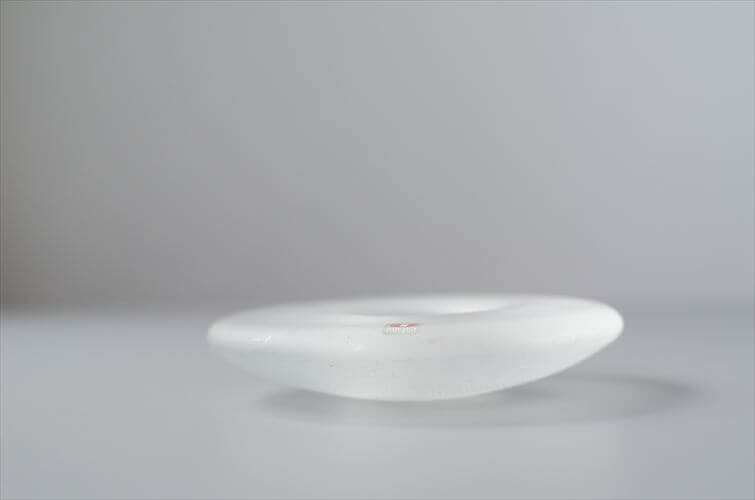 iittala イッタラ Nappi ガラス キャンドルホルダー フロストホワイト ナッピ トレー Markku Salo 北欧 フィンランド ヴィンテージ