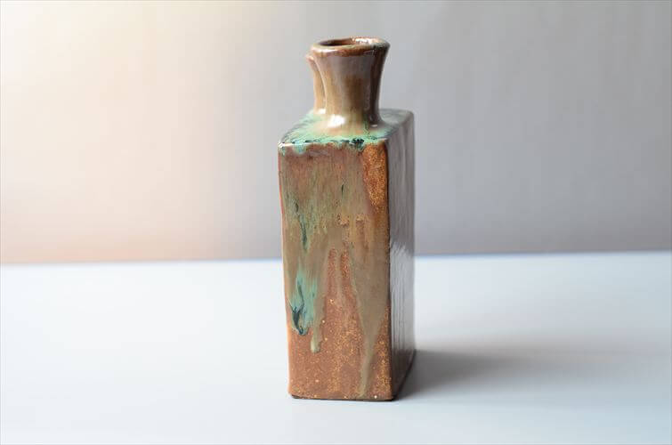 ドイツから Art Bizarre Pottery Vase ユニークなフォルムの花瓶 花器 ミッドセンチュリー フラワーベース アンティーク