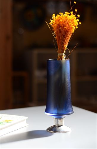 フィンランド製 Iittala Tapio Wirkkala #2727 コバルトガラスの花瓶 イッタラ タピオヴィルカラ ブルー 北欧 ヴィンテージ