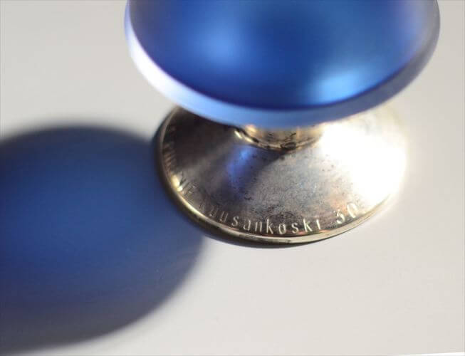 フィンランド製 Iittala Tapio Wirkkala #2727 コバルトガラスの花瓶 イッタラ タピオヴィルカラ ブルー 北欧 ヴィンテージ