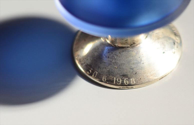 フィンランド製 Iittala Tapio Wirkkala #2727 コバルトガラスの花瓶 イッタラ タピオヴィルカラ ブルー 北欧 ヴィンテージ